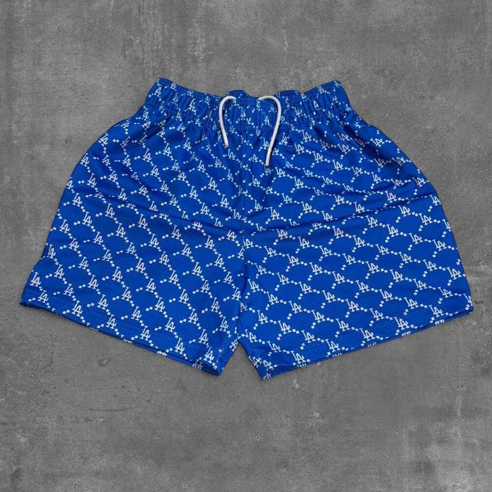 Designer Bravest Studios X MLB LA Dodgers Brand New Blue and White Monogram Mesh